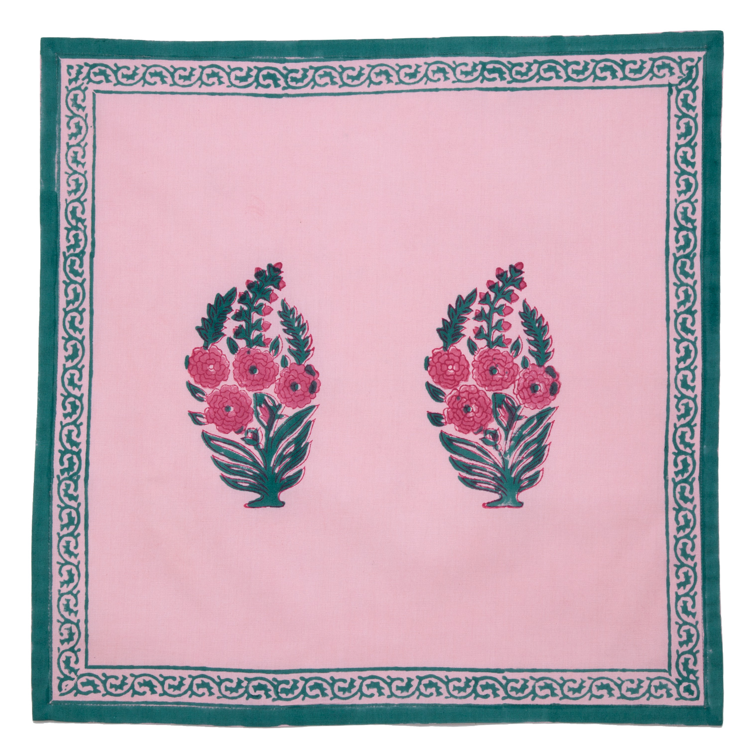 Roza Napkin - Pink/Teal (Set of 2)